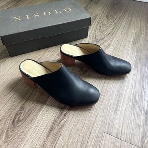 Nisolo black leather Paloma mule 8.5